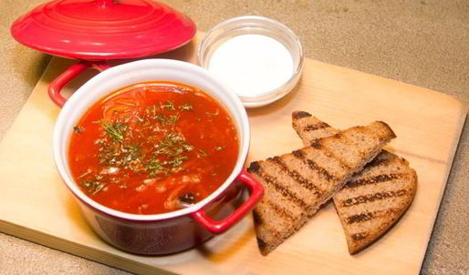 борщ с черносливом