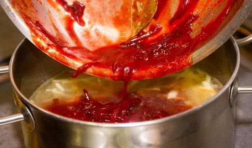 борщ с черносливом