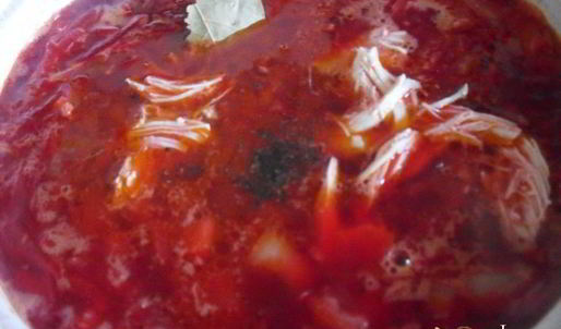 борщ с фасолью и яблоками