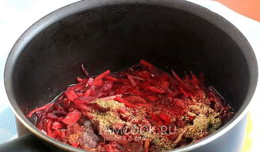 борщ с говядиной