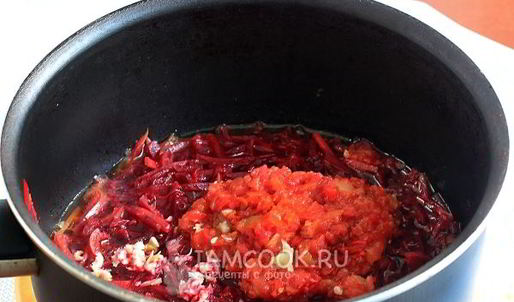 борщ с говядиной