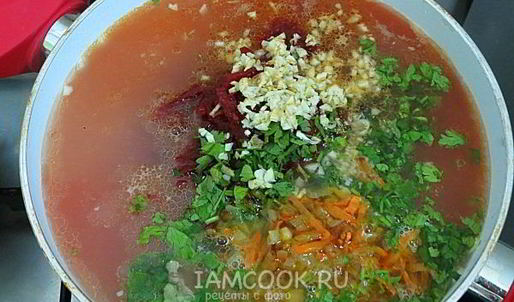 борщ с карамелизированной свеклой