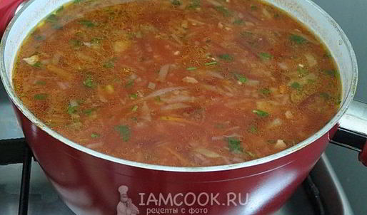 борщ с карамелизированной свеклой