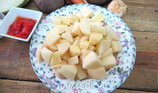 борщ с карамелизированной свеклой