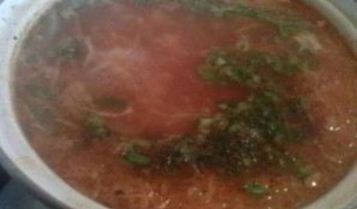 борщ с кислой капустой на перепелах