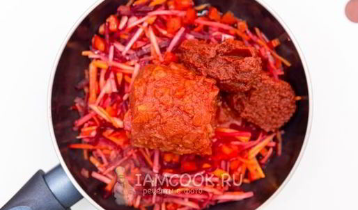 борщ с консервированной фасолью