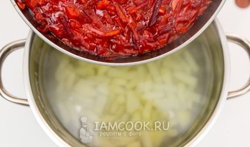 борщ с консервированной фасолью