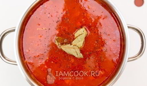 борщ с консервированной фасолью