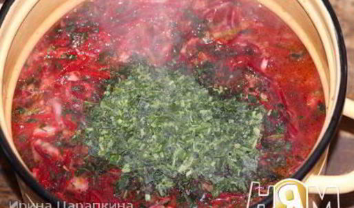 борщ с крапивой