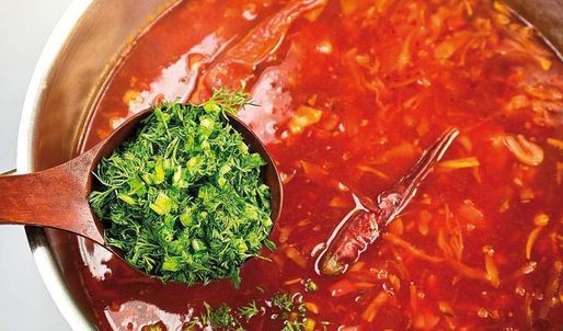 борщ с помидорами