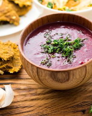 Борщ с укропом