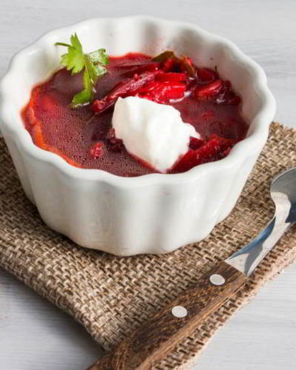 Рецепт холодного борща на минеральной воде