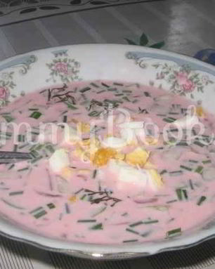 Холодный борщ Saltibarsciai