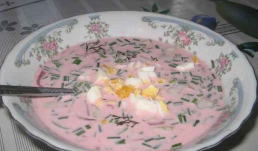 холодный борщ saltibarsciai