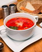 Холодный рыбный борщ