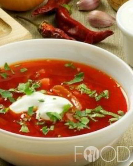 Рецепт кислого борща