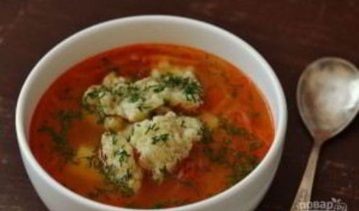 полтавский борщ с галушками