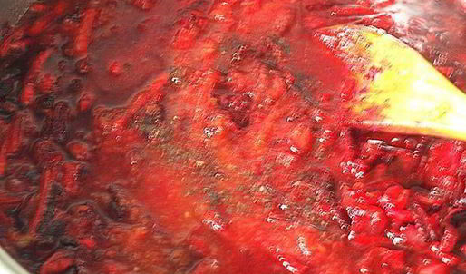 постный борщ с черносливом