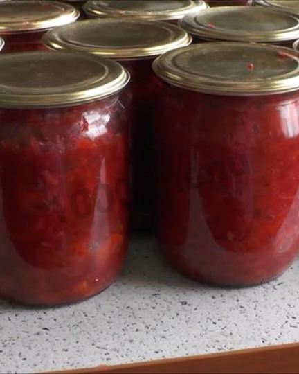 Рецепт заправки для борща на зиму с капустой