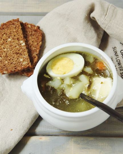 Рецепт зеленого борща иза щавелей