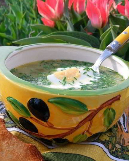 Рецепт зеленого борща на новый лад