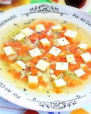 Бульон с омлетом