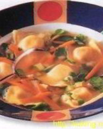 Рецепт бульона с овощами и равиоли