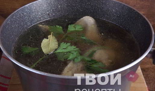 бульон с яйцом