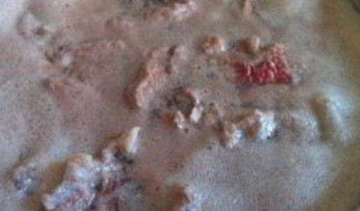 фасолевый суп на мясном бульоне