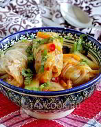 Голубцы с гречкой в бульоне