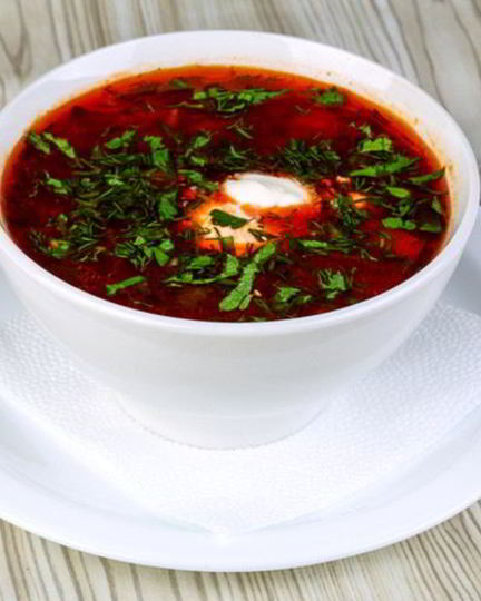 Рецепт холодного борща на курином бульоне