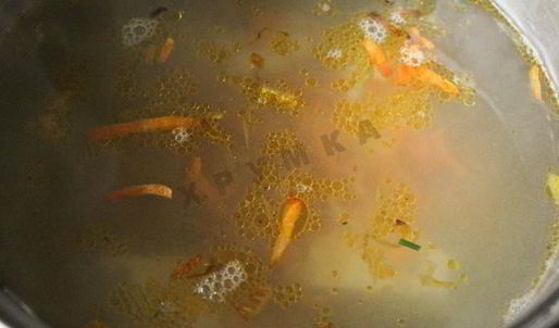 куриный бульон с лапшой