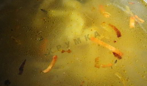 куриный бульон с лапшой