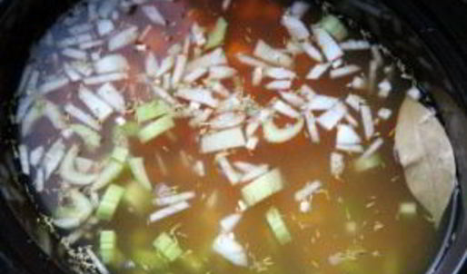 куриный бульон с вермишелью