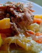 Овощное рагу на рыбном бульоне