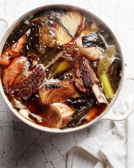 Рецепт овощного бульона на костях