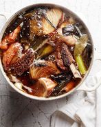 Овощной бульон на костях