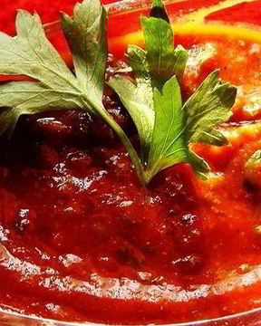 Сацебели на курином бульоне