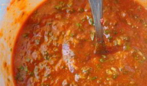 сацебели на курином бульоне