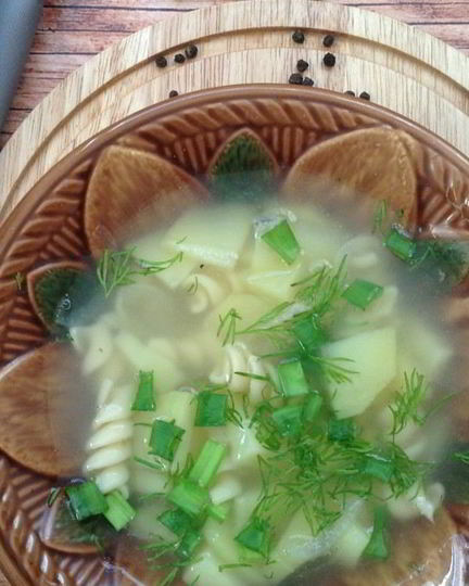 Рецепт супа на курином бульоне