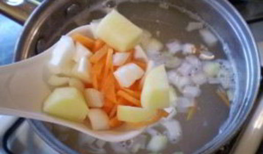 суп на рыбном бульоне