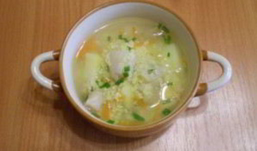 суп на рыбном бульоне