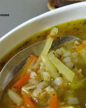 Супчик гречневый на курином бульоне