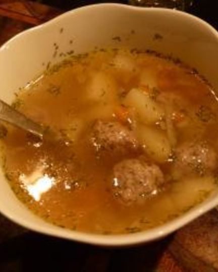 Рецепт быстрого супа с фрикадельками
