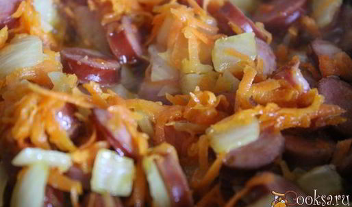 фасолевый суп с охотничьими колбасками