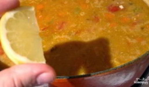 гороховый суп из свиной рульки