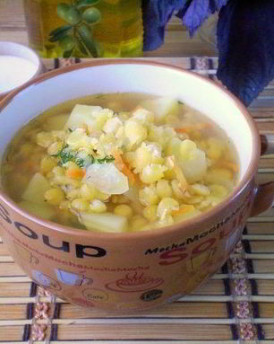 Гороховый суп на воде