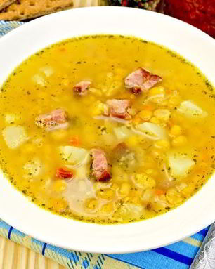 Гороховый суп с беконом