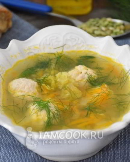 Рецепт горохового супа с фрикадельками