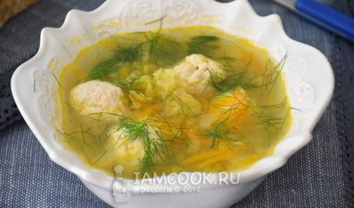 гороховый суп с фрикадельками